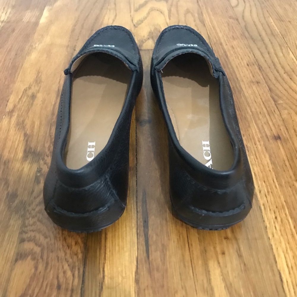 Coach Black Leather Driving Loafers - Picture 4 of 4